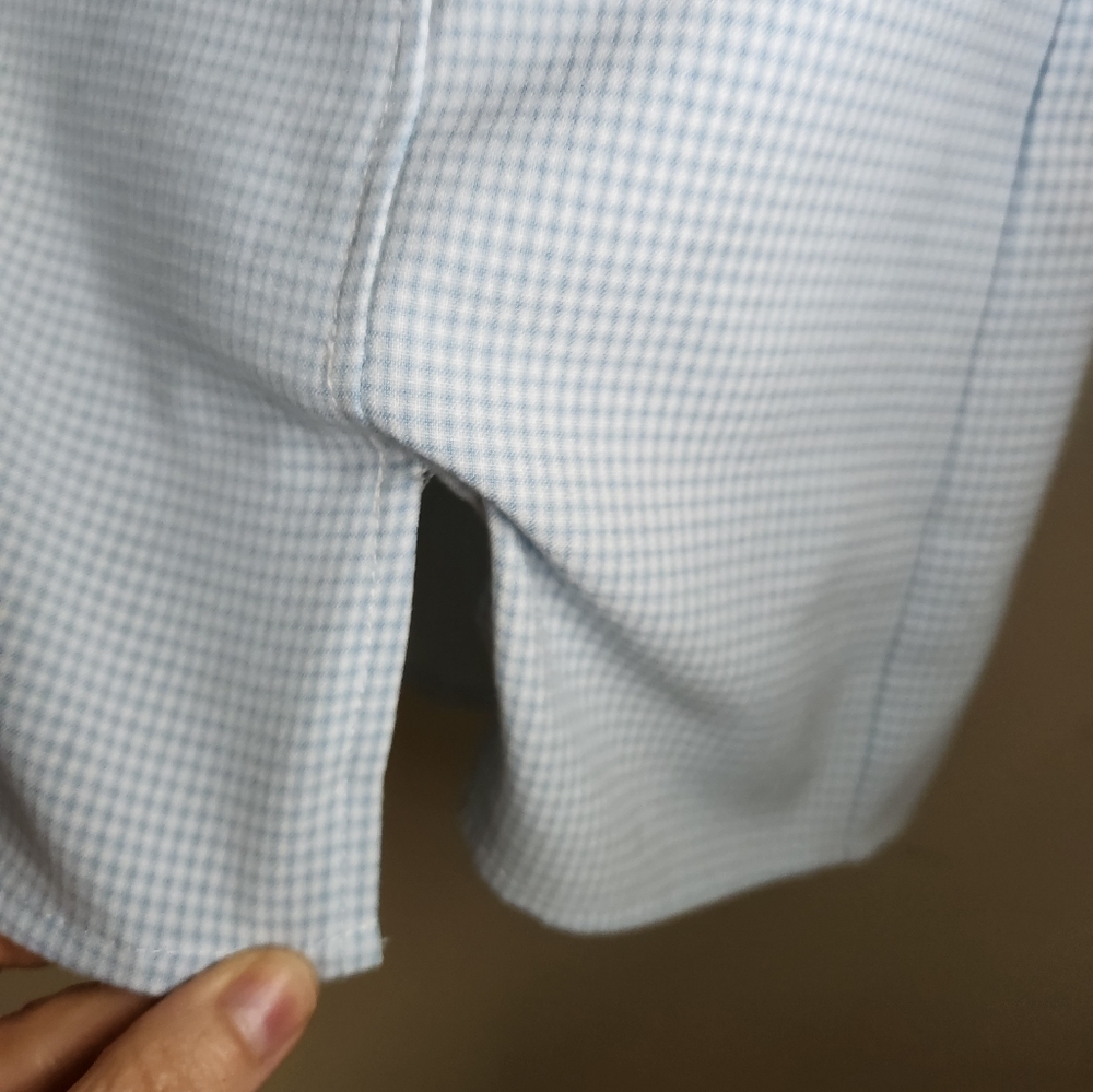 Women's Le Lis Blue & White Checkered Skirt Sz Small - Picture 3 of 6